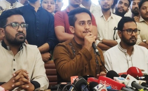 এনসিপি নির্বাচনি জোট নিয়ে প্রস্তুত: শাপলা প্রতীকে অংশগ্রহণের ঘোষণা সারজিস আলমের