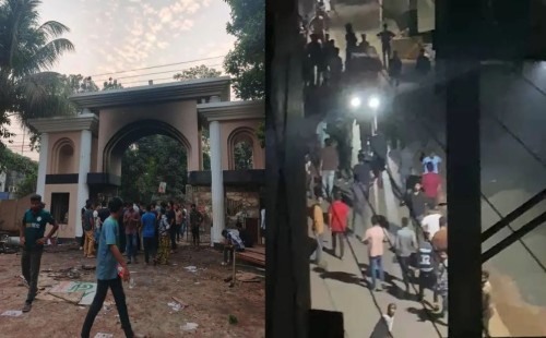 সাভারে ড্যাফোডিল ও সিটি ইউনিভার্সিটির শিক্ষার্থীদের সংঘর্ষে অর্ধশতাধিক শিক্ষার্থী আহত