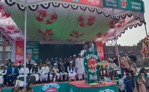 সাতক্ষীরায় ডাকসু ভিপি সাদিক কায়েমের নির্বাচনী জনসভা: নতুন বাংলাদেশের ডাক